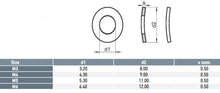 Load image into Gallery viewer, Curved Washer 304 M5 - Box of 100