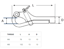 Load image into Gallery viewer, Pelican Hook 316 M6