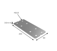 Load image into Gallery viewer, Stainless Plates Heavy Duty - 200L X 80W x 3.0mm