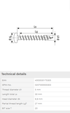 Load image into Gallery viewer, Stainless steel screw, 5 x 30 mm, 200 pieces, full thread, pan head, T-STAR plus T20, stainless steel A2