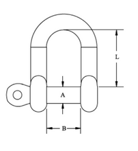Load image into Gallery viewer, Captive Pin D Shackles M5 - 316 Grade