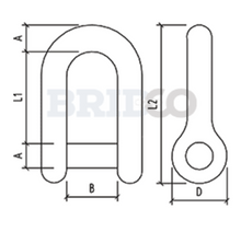 Load image into Gallery viewer, Captive Pin D Shackles M8 - 316 Grade