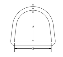 Load image into Gallery viewer, "D" RING M5X50 - 304 Grade
