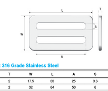 Load image into Gallery viewer, Slide Buckle 316 1