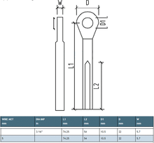 Load image into Gallery viewer, Eye Terminal Swage M5
