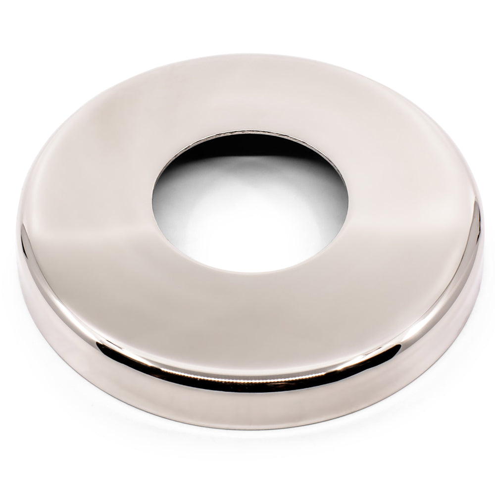 Cover Plate Mirror Finish to suit 1 inch Tube - 316 Grade