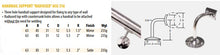 Load image into Gallery viewer, Handrail Support Specifications
