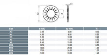 Load image into Gallery viewer, Internal Tooth Lock Serrated Washers 316 M6 - Box of 200
