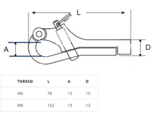 Load image into Gallery viewer, Pelican Hook 316 M6
