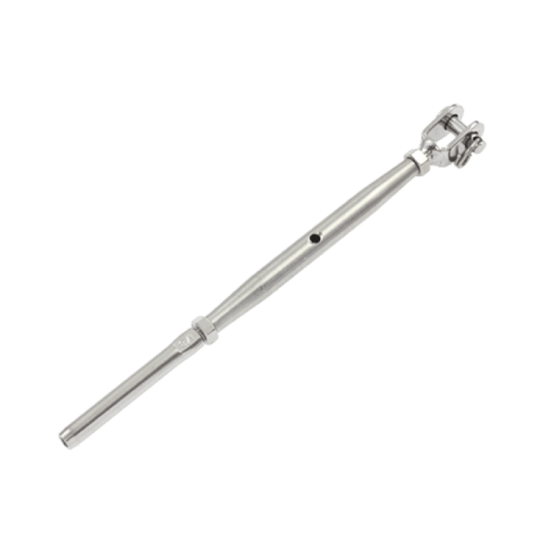 Bottle Screw Jaw With Swage end M5 pin - 3/32(2.4mm Rope) - 316 Grade