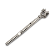 Load image into Gallery viewer, Bottle Screw Jaw With Swage end M5 pin Mini - 1/8(3.2mm Rope) - 316 Grade
