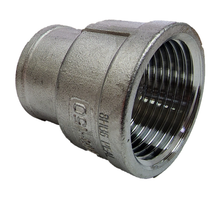 Load image into Gallery viewer, Stainless Steel Reducing Socket Female BSP Thread -  25MM (1&#39;&#39;)  - 15MM (1/2&#39;&#39;)
