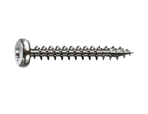 Stainless steel screw, 5 x 30 mm, 200 pieces, full thread, pan head, T-STAR plus T20, stainless steel A2
