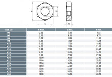 Load image into Gallery viewer, Hex Lock / Half Nuts M6 - 316 Grade Box of 100
