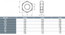 Load image into Gallery viewer, Hex Lock / Half Nuts 1/4 - 316 Box Of 100
