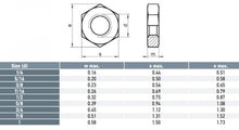 Load image into Gallery viewer, Hex Lock / Half Nuts 3/8 - 304 Grade Box of 100
