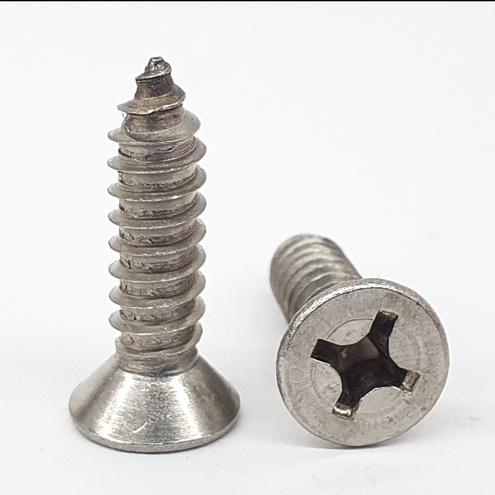 Countersunk Phillips Self Tappers 304 4G X 1 1/4 - Box of 200 – Mister ...