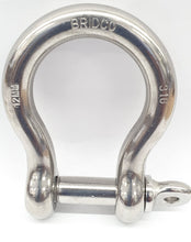Load image into Gallery viewer, Bow Shackles M16 - 316 Grade
