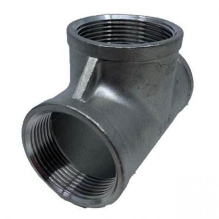 Stainless Steel 316 Tee Piece BSP Thread 1/2 Inch - 15mm