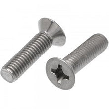 Load image into Gallery viewer, Countersunk Phillips Metal Threads Screws 316 M6 x 30mm
