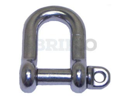 Captive Pin D Shackles M6 - 316 Grade