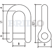 Load image into Gallery viewer, Twisted Shackle M6 -316 Grade
