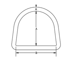 Load image into Gallery viewer, &quot;D&quot; RING M5X50 - 304 Grade
