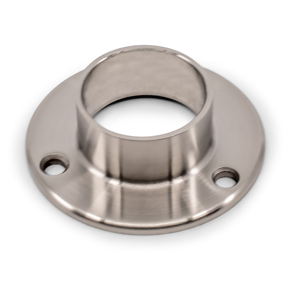 Base Plate 3 Holes Flange Round Satin Finish to suit 2