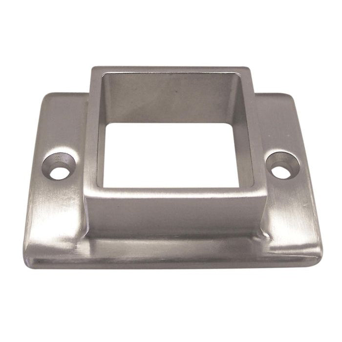 Base Plate for Square Tube 2 Inch 2 Holes Oblong 316