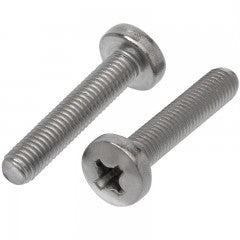 Pan Head Phillips Metal Thread Screws 304 M5X16 - Box of 100