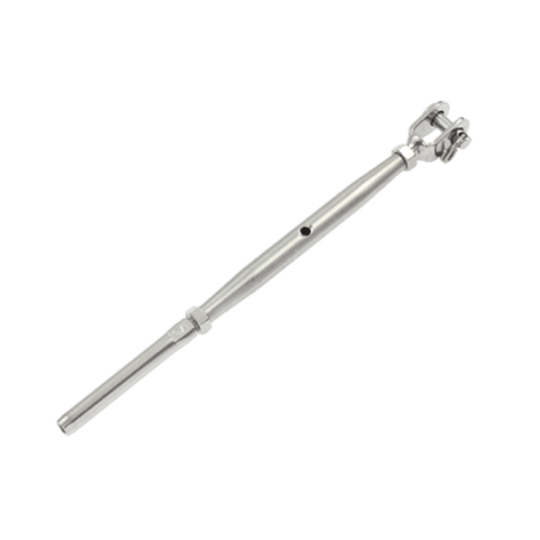 Bottle Screw Jaw With Swage end M12 Pin - 6mm Cable - 316 Grade