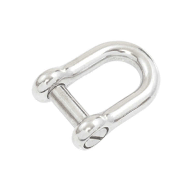 Slot Head D Shackle M8 316 Grade SS