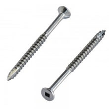 Load image into Gallery viewer, Countersunk Square Drive Decking Screws Type 17 316 SS 8GX2 - Box of 200
