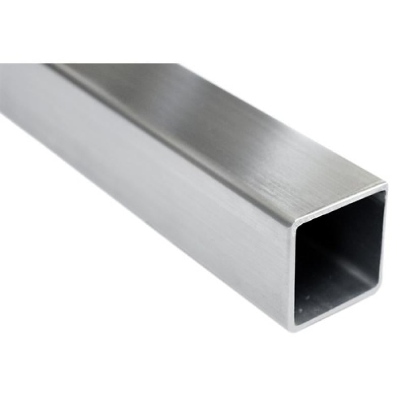 Square Tube 1 1/2 Inch Satin Finish 316 Grade