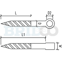 Load image into Gallery viewer, Screw Eyes M6 - 316 Grade
