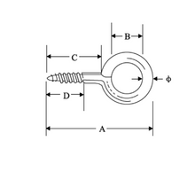 Load image into Gallery viewer, Screw Eyes (Small) M29 - 304 Grade - Box of 50
