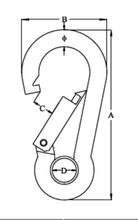 Load image into Gallery viewer, Spring Hooks M7 - 316 Grade
