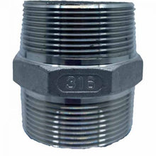 Load image into Gallery viewer, BSP Hex Nipple 316 S S 3/8 Inch - 10mm
