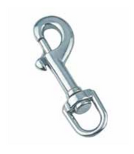 Load image into Gallery viewer, Swivel Eye Bolt Snap 65mm Long 316 SS
