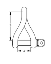 Load image into Gallery viewer, Twisted Shackle M4 - 316 Grade
