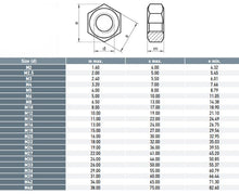 Load image into Gallery viewer, Hex Nuts 316 M6
