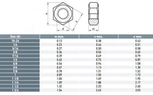 Load image into Gallery viewer, Hex Nuts 316 3/16 - Box of 200
